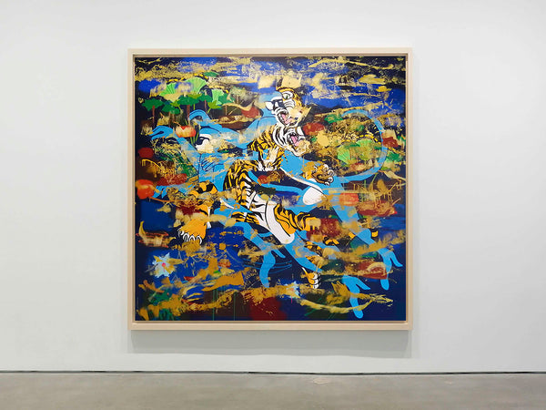 Erased landscape with figures, 2021